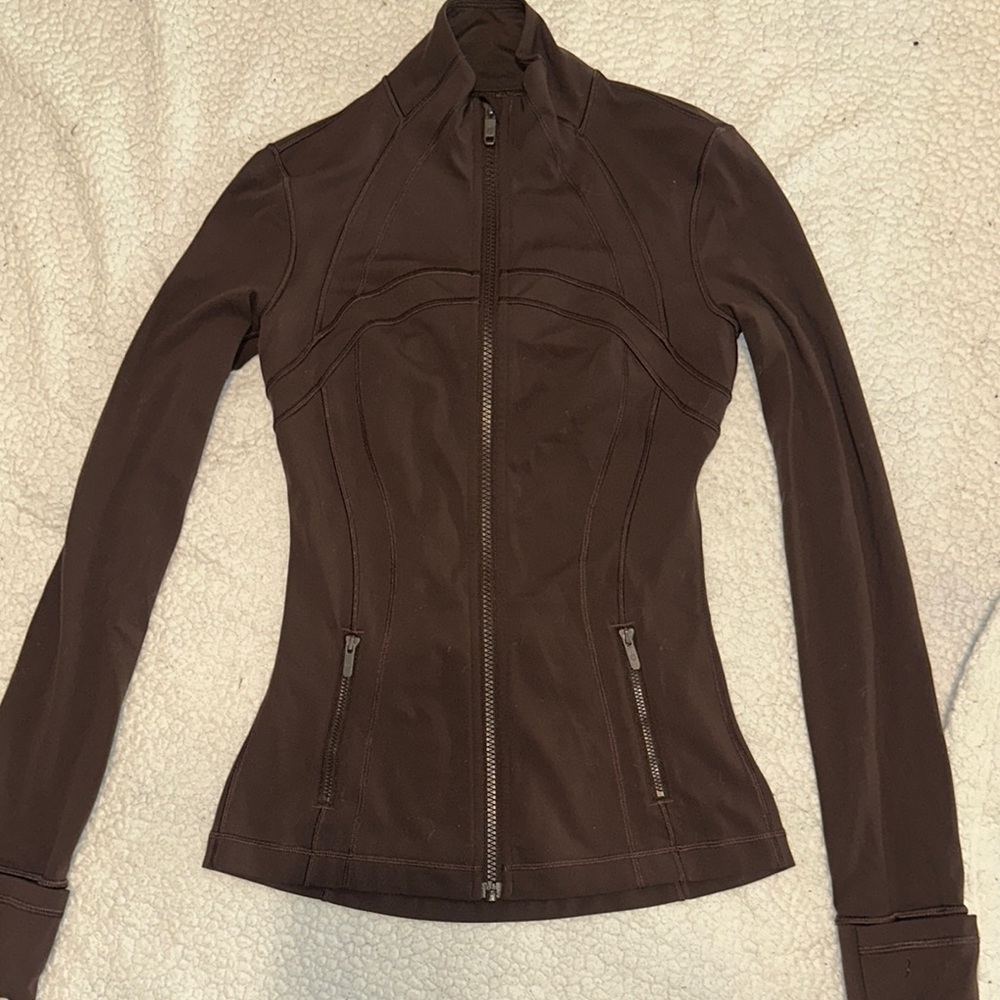 lululemon dark brown define jacket